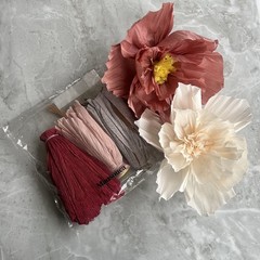 Tissue Paper Flowers Decorations for Wall, Handcrafted Large 3D Paper Artific…