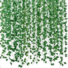 Fake Vines for Room Decor(12 Pack 84 Feet) Aesthetic Artificial Plant Green