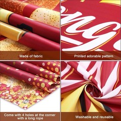 Fabric Background for Graduation Party Supplies 72.8 x 43.3 Inch Royal Blue