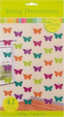 Amscan Spring Multicolored Hanging Foil Strings, 6 Ct. | Party Decoration, Multi