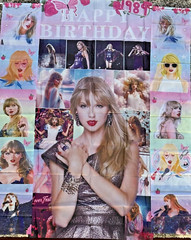 Taylor Swift Banner «Happy Birthday» 3piece Wall hanging/banners-NEW- Rare-HUGE