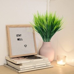 US 5pcs Artificial Greenery with 7 Branches for Home and Garden Party Decorate