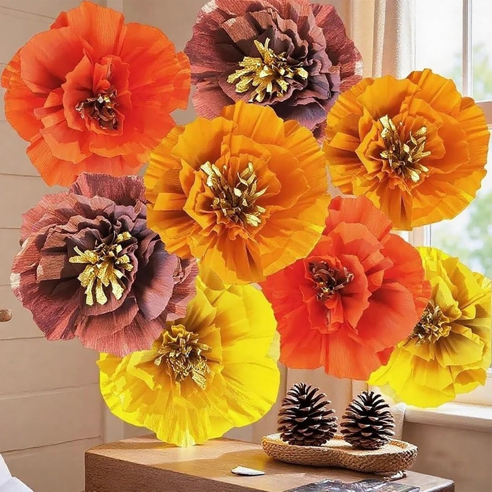 Fall Birthday Party Variety Pack, Burgundy Orange Yellow