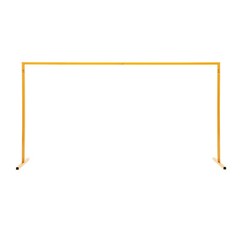Metal Pergola Arbor Yellow Wedding Arch Assemble Freely Lightweight Wide Wedding