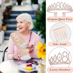 80th Birthday Gifts Decorations for Women, Including 80 year old Birthday Cake T