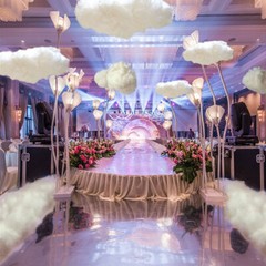 Artificial 3D Fairy White Fake Clouds Cotton Wedding Party Stage Decoration Prop