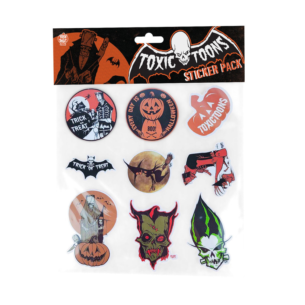 3″ Toxictoons Character PVC Sticker Pack – Morris Costumes