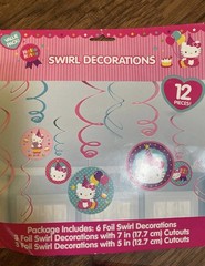Hello Kitty Party Kit – 27 Pieces Birthday Party Decorations, Gift Bags & Prizes