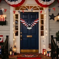 Rust-Proof Lighted American Eagle Decor – Perfect for -Round Patriotism