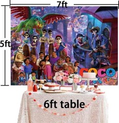 Coco Party Supplies Party Decorations Backdrop Banner Vinyl Birthday Gift