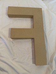 “FIFTY” paper mache letters (for Birthday, Anniversary, Retirement Decoration)