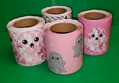 4 GHOST PARTY OFFICE TRIM DECORATIVE ROLLS 98.5 ft X 2 3/4″inch.