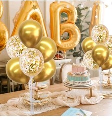 TONIFUL Birthday Decoration Balloon Centerpieces for Table ,Balloon 4 Gold