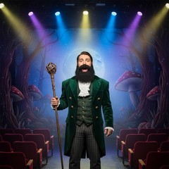 Fake Beard & Mustache | Full Beard with Mustache Costume Set | Fake Facial Ha…