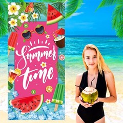 Summer Time Decorations Watermelon Ice Cream Door Cover Banner Gift 6×2.9ft