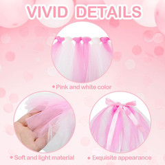 12 Pieces Mini Tutu Table Skirt Wine Bottle Cover Tutu Skirt Tulle Vase Skirt De