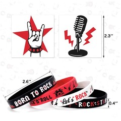 Rock and Roll Sticker Bracelet Set – 36PCS