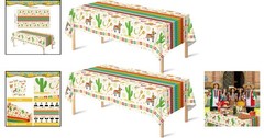 Stylish Mexican Theme Table Decorations – 2 Water-Resistant Cinco De Mayo Cloths