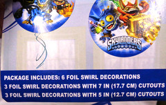 DesignWare 2013 Lot/2 SKYLANDERS Birthday Party SWIRL DECORATIONS 12 pcs
