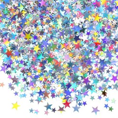 60g Star Confetti Glitter Table Confetti Metallic Foil Stars for Christmas Pa…