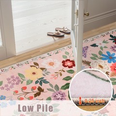 Runner Rug for Entryway: 2×6 Kitchen Rugs Non Slip 2′ x 6′ (Runner), Beige