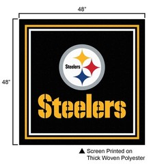 Wincraft Pittsburgh Steelers Logo Tablecloth And Square Table Cover Overlay