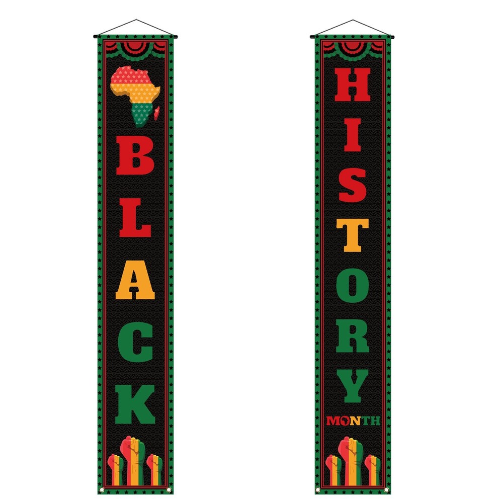 Black History Month Front Door Banner February Black Pride Juneteenth Indoor …