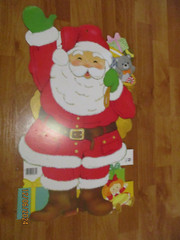 Extra LG Christmas Diecuts Cutouts Vintage Decorations Eureka U Pick NOT a LOT