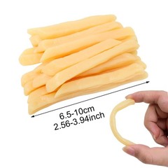 Honbay 20PCS Lifelike Simulation Plastic French Fries Small, Yellow