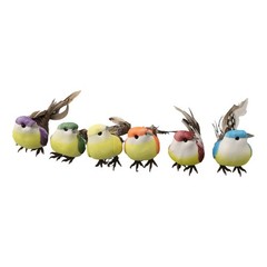 6* Xmas Tree Decor Perched Fake Feather Birds Garden Decoration Ornament New