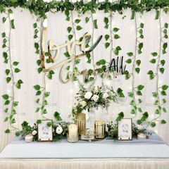 ZWYOQI 84 feet Artificial Vines Greenery Garland Fake Scindapsus/12 Strands