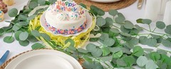 8Pcs Eucalyptus Garland,Artificial Eucalyptus Leaves Table Greenery Garland