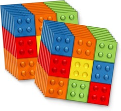 Durable Building Blocks Birthday Tableware for 16 – Fun for Every Celebration