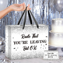 Farewell Going Away Party Decorations,Rude That You’Re Leaving but Ok Gift Bags