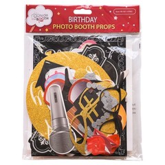 Birthday Photo Booth Props – 41-pc Kit with 8 x 10-Inch Sign, 60 Adhesive Pad…