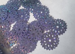 CraftbudyUS 100pcs x29mm LILAC Circle Design for Table Confetti/Craft