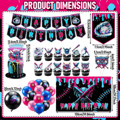 SmoothNovelty 31 Pcs Ice Cream Drip Baseball Birthday Party Decorations Set Base