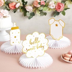 Sparkle and Bash Baby Shower Decorations & Centerpieces – 12 Piece Set