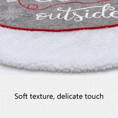 Minimalist Gloves Pattern Christmas Tree Skirts Soft Thick Non-woven Tree