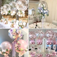 Balloon Centerpiece Stand Kit Heavy Duty Acrylic Tabletop Decor Events New