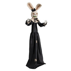 5 Ft. 6″ Animated Standing Rabbit with Dress Halloween Decoration