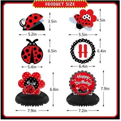 Ladybug Honeycomb Centerpiece Pack