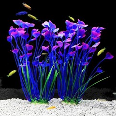 Artificial Plants Decoration Ornament for Fish Tank Aquarium Plastic Plants T…