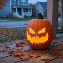 Jack O Lantern Decor: Halloween Pumpkin Lights – Lighted Big Jack-O-Lantern