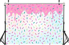 7X5Ft Donut Backdrop Birthday Backdrop Donut Birthday Sweet One Sprinkles Par…