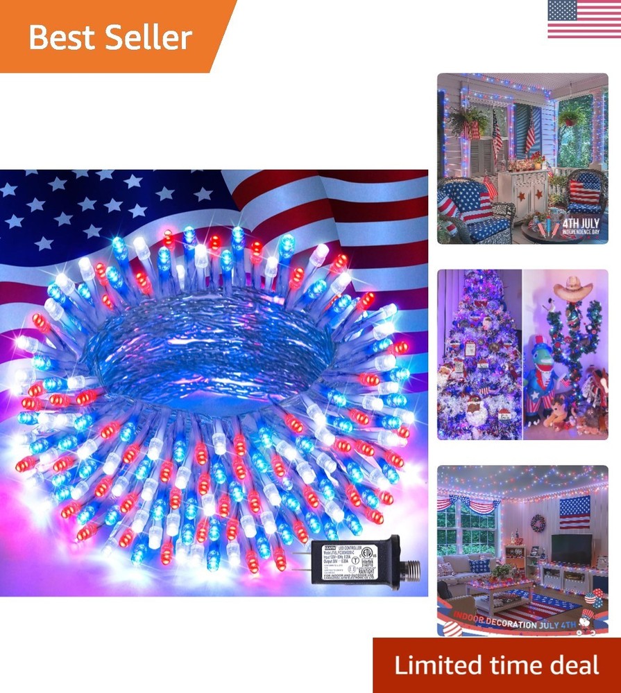 Elegant Waterproof 4th of July Light String – Indoor & Outdoor Ambiance Maker