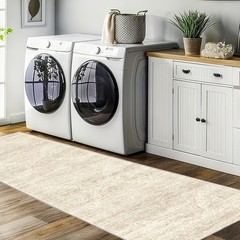 Washable Runner Rug 2×8 Runners for Hallways，Vintage 2′ x 8′ (Runner), Beige