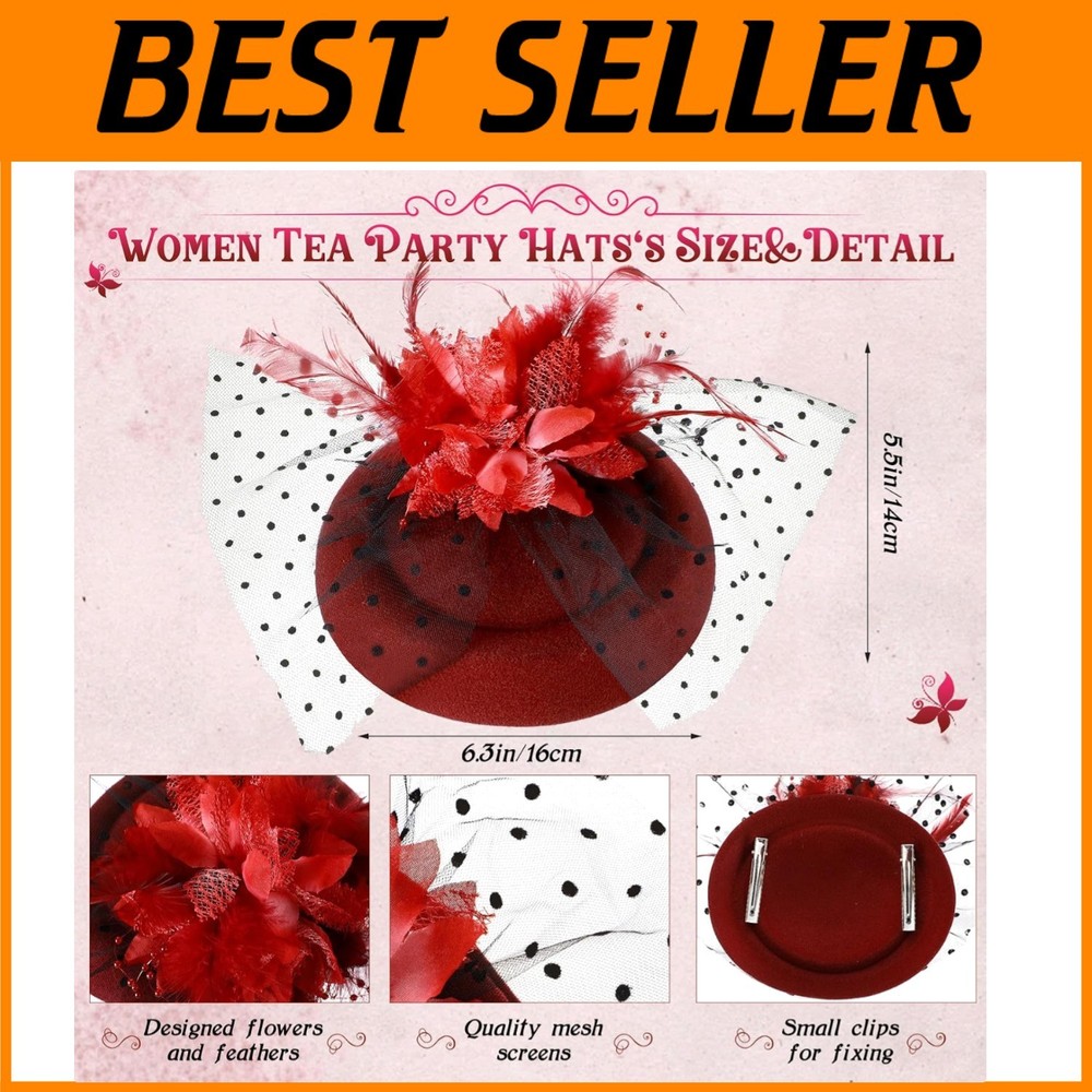 Retro Style Fascinators Headband Variety Pack