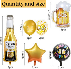 12Pcs Corona Beer Mug Themed Party Supplies, Men Women Boys Girls Birthday Party