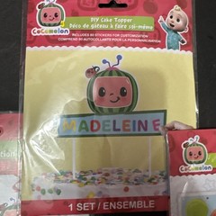Cocomelon Happy Birthday Party Decorations Supplies lot cake topper backdrop etc